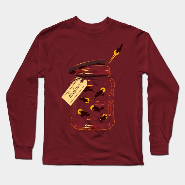 Fireflies Long Sleeve T-Shirt by eranfowler